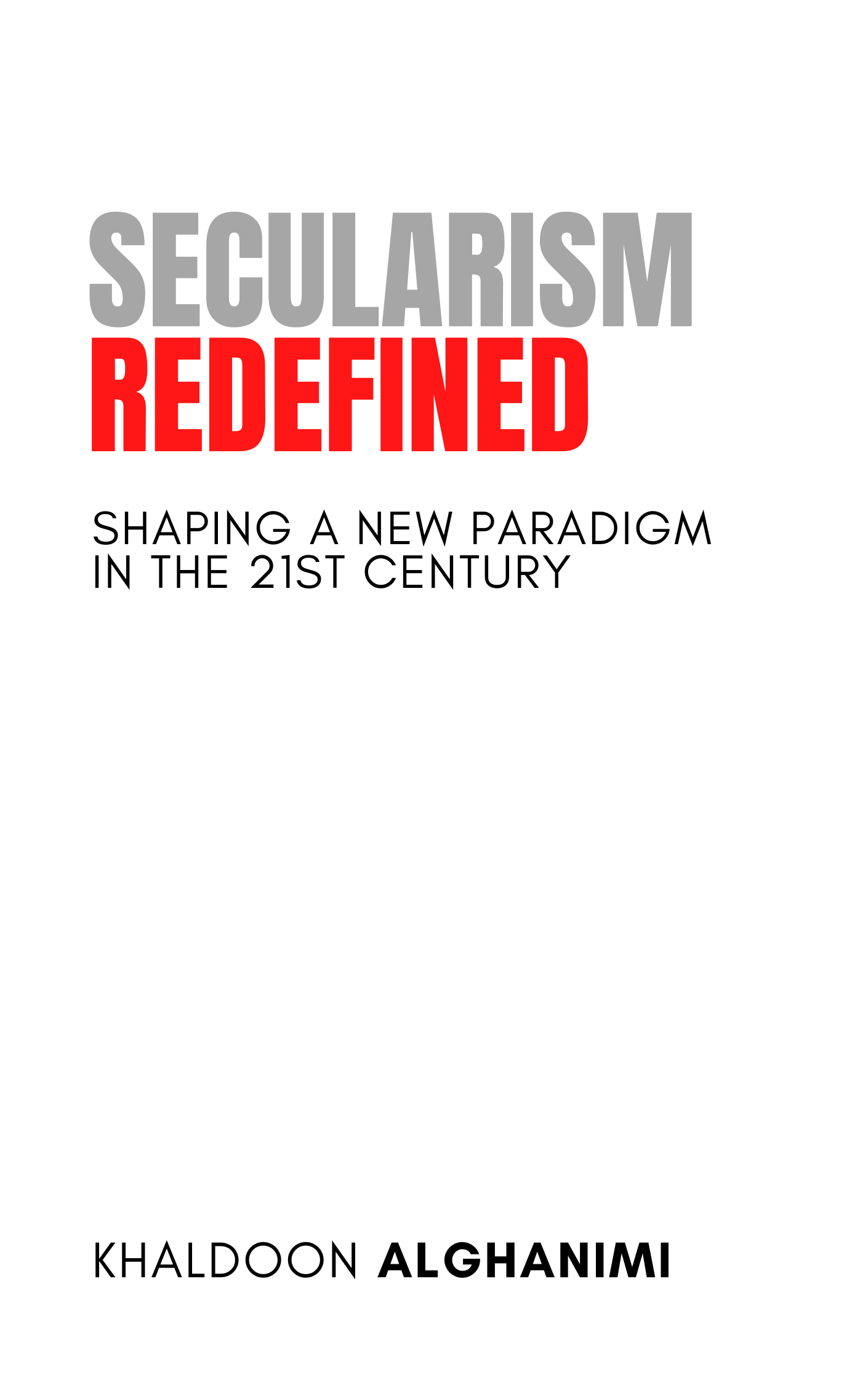 Secularism Redefined Book Cover