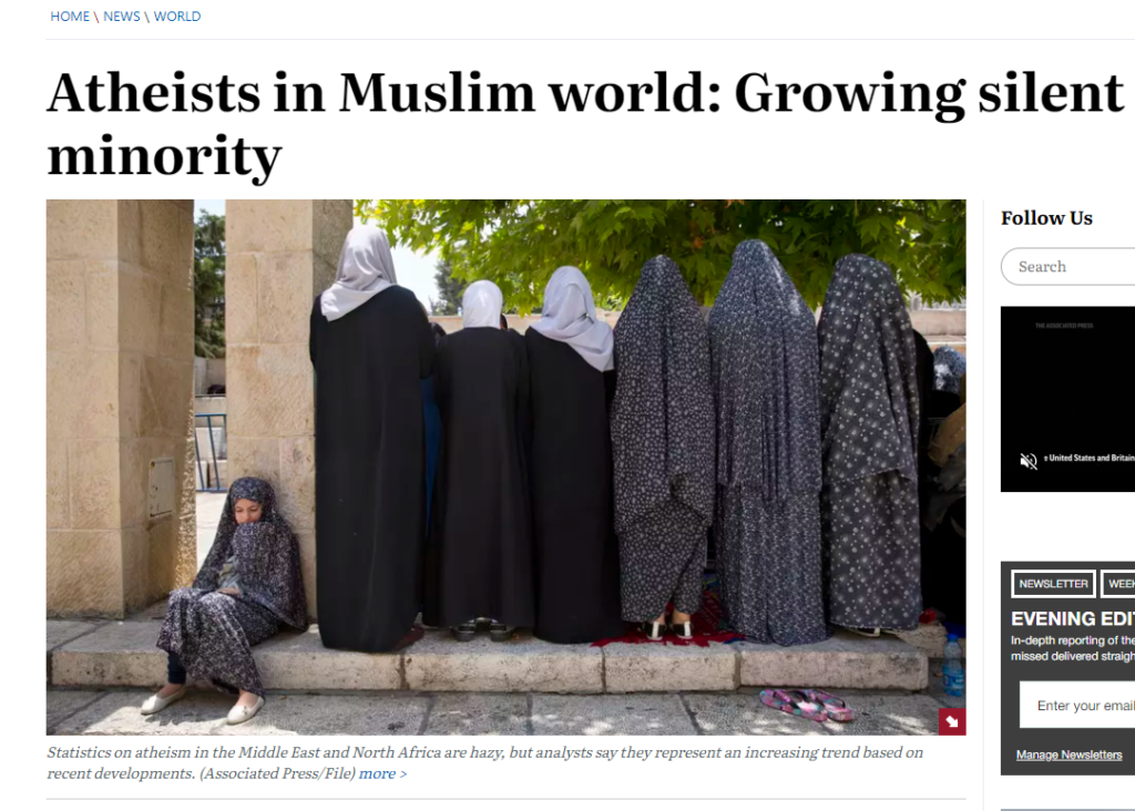 Washington Times _ Atheists in Middle East